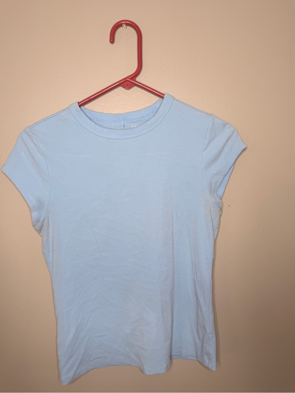 Light Blue Women's Crew Neck Tee